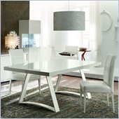 Rossetto Nightfly Rectangular Dining Table in White
