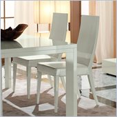 Rossetto Nightfly Wood Dining Chairs in White (Set of 2)