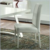 Rossetto Nightfly Padded Dining Chairs in White (Set of 2)