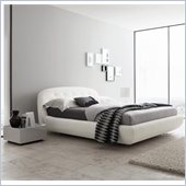 Rossetto Eclipse Platform Bed 3 Piece Bedroom Set in White