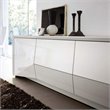 ADD TO YOUR SET: Rossetto Sapphire 74 Inch Wide 4 Drawer Buffet in White