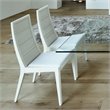 ADD TO YOUR SET: Rossetto Sapphire Dining Chairs in White (Set of 2)