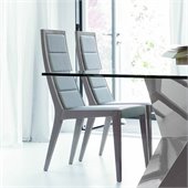 Rossetto Sapphire Dining Chairs in Grey (Set of 2)