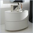 ADD TO YOUR SET: Rossetto Moon 2 Drawer Night Stand in White