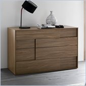 Rossetto Square 4 Drawer  Dresser in Walnut