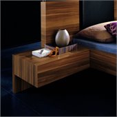Rossetto Gap Night Stands in Walnut (Set of 2)