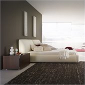 Rossetto Pavo Plaftorm Bed in Milky Finish