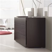 Rossetto Sound 3 Drawer Dresser in Wenge