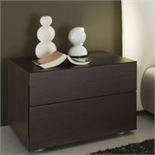 Rossetto Sound 2 Drawer Night Stand in Wenge