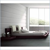 Rossetto Win Floating Platform Bed in Wenge without Lights