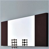 Rossetto Line Wall Mounted Mirror in Wenge