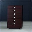 ADD TO YOUR SET: Rossetto Win 6 Drawer Chest in Wenge with Metal Handles