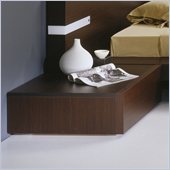 Rossetto Win 1 Drawer Night Stand in Wenge