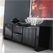 ADD TO YOUR SET: Rossetto Diamond 2 Door 2 Drawer Buffet in Black