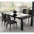ADD TO YOUR SET: Rossetto Diamond Rectangular Dining Table with Glass Top in Black