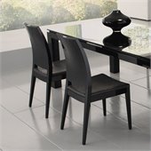Rossetto Diamond Dining Chairs in Black (2 Per Box)