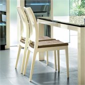 Rossetto Diamond Dining Chairs in Ivory (Set of 2)