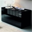 ADD TO YOUR SET: Rossetto Diamond 3 Drawer Dresser in Black