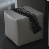 Rossetto Nightfly Pouf in White