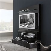 Rossetto Diamond Wall TV Unit in Black