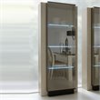 ADD TO YOUR SET: Rossetto Diamond Left Door Curio in Ivory