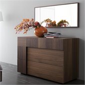 Rossetto Air Dresser and Mirror Set in Warm Oak