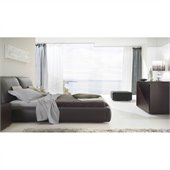 Rossetto Pavo Brown Platform Bed 4 Piece Bedroom Set