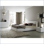 Rossetto Touch White Platform Bed 3 Piece Bedroom Set