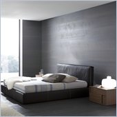 Rossetto Touch Platform Bed with Night Stands 3 Piece Bedroom Set