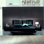 Rossetto Diamond Platform Bed with Night Stands 3 Piece Bedroom Set