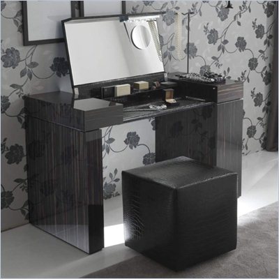 Rossetto Nightfly Dressing Table in Ebony