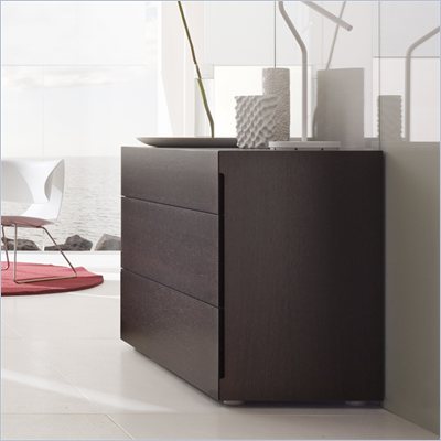 Rossetto Sound 3 Drawer Dresser in Wenge