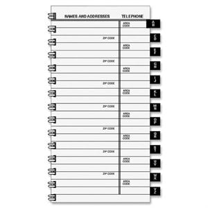 At-A-Glance 80-909-10 Telephone and Address Refill