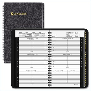 At-A-Glance Weekly Appointment Book with Tabbed Telephone/Address Section