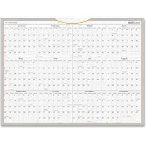 At-A-Glance Wallmates Dry-Erase Yearly Wall Calendar
