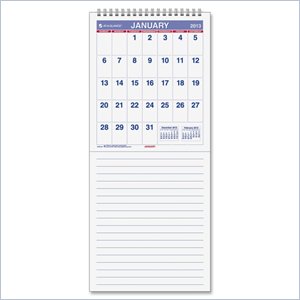 At-A-Glance Mini Vertical Monthly Wall Calendar