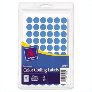 Avery Round Color-Coding Label
