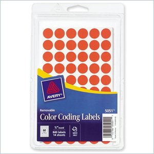 Avery Round Color-Coding Label