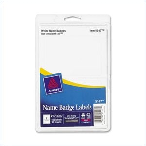 Avery Name Badge Label