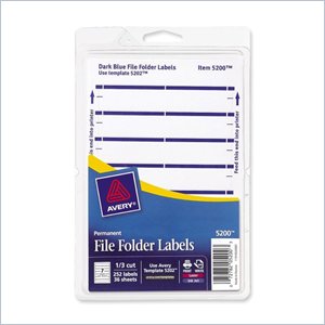 Avery Filing Label