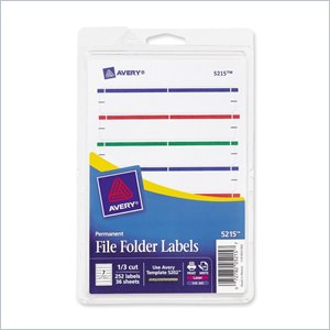 Avery Filing Label