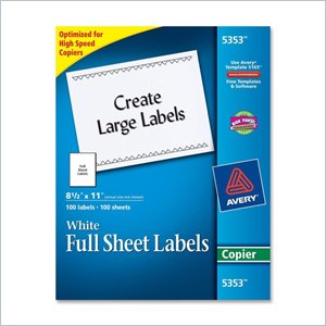 Avery Copier Mailing Label
