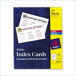 Avery Laser/Inkjet Index Card