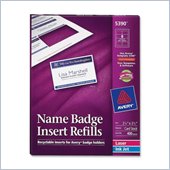 Avery Plain Insert Badge Refill