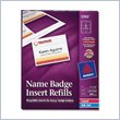 ADD TO YOUR SET: Avery Name Badge Insert Refill