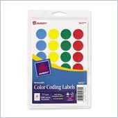 Avery Print or Write Round Color Coding Label