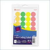 Avery Print or Write Round Color Coding Label