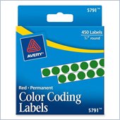Avery Round Color Coded Label
