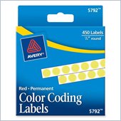 Avery Round Color Coded Label