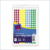 Avery See Through Round Color Coding Label